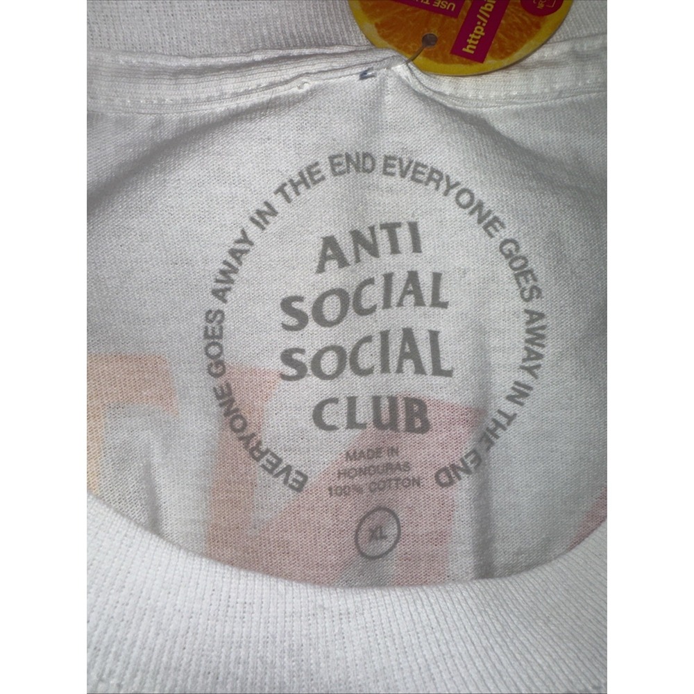 Anti Social Social Club T Shirt XL Red/ Orange/ Yellow - Picture 8 of 8